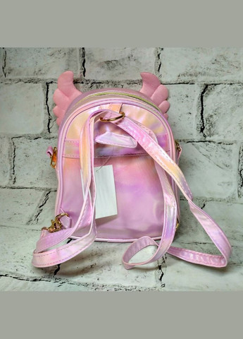 Рюкзак сумка детский для девочки дошкольный Сердце с пайетками Перламутр 19х16х10 см Розовый No Brand (327368187)