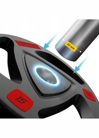 Гриф для штанги олімпійський Z-подібний 120 см 50 мм (P-5905973401210) 4FIZJO (314903161)