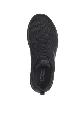 Чорні всесезонні жіночі кросівки 125207-bbk чорний тканина Skechers