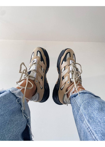 Черные демисезонные кроссовки мужские adidas niteball beige black orange адидас найтбол No Brand