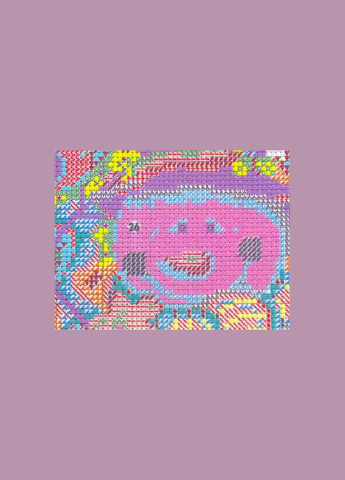 Набор для вышивания по нанесённой на канву схеме "Christmas stockin5". AIDA 14CT printed, 32*47 см Joy Sunday (313613641)