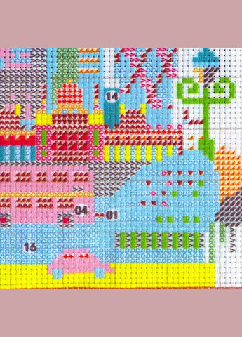 Набор для вышивания по нанесённой на канву схеме "CityscapeLondon". AIDA 14CT printed 27*21 см Joy Sunday (313613091)