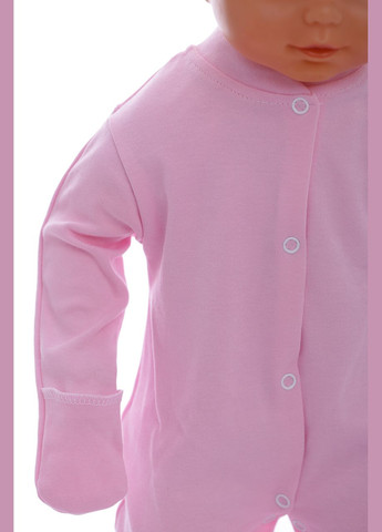 Человечек с шапкой для девочки интерлок baby розовый 56 см (41932) BABYKROHA (297199611)