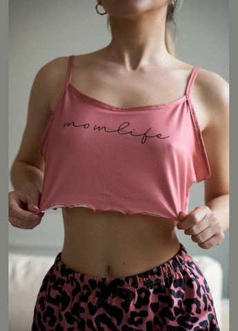 Пудровая всесезон пижама женская шорты топ топ + шорты No Brand