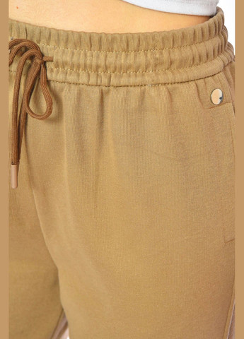 Штаны женские однотонные бежевого цвета Let's Shop (329995741)