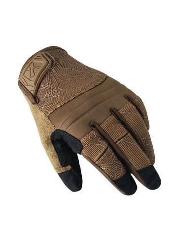 Перчатки полнопалые с защитой на липучке FQTACMI005 Песочный, М No Brand (331640015)