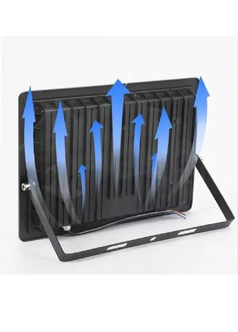 Ліхтар LED прожектор вуличний алюмінієвий настінний з роботою від мережі білим холодним світлом 6500K 100W (482255-Prob) Unbranded (372503881)