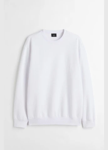 Білий світшот фліс,білий, H&M (280912617)