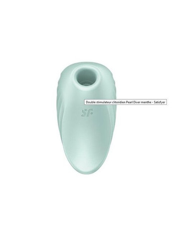 Вакуумный стимулятор клитора с вибрацией Pearl Diver, Мятный Satisfyer (372737146)