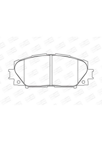 Колодки гальмівні дискові передн Toyota Yaris (05-11, 11-20) (572578CH) Champion (332797124)