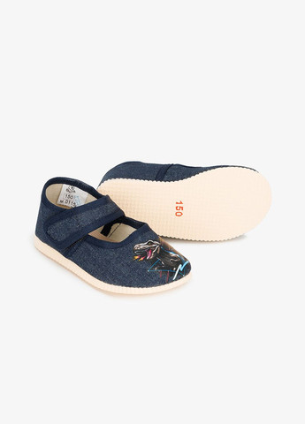 Синие тапочки для мальчика 0115 динозавр shop (2000990858146) Берегиня