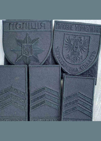 Шеврон Главное Управление Национальной Полиции - Черниговская область черный No Brand (336381916)