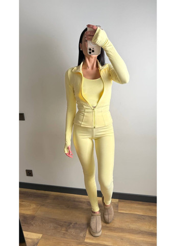 Костюм трійка термо,топ, лонгслів на блискавці та легінси Luna (366288823)