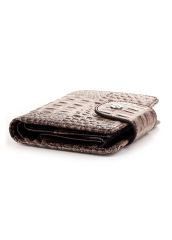 Маленький жіночий шкіряний гаманець 215415-3 коричневий з тисненням під рептилію Eminsa (261481752)