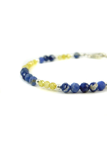 Браслет "Дует" Содаліт, Циркон, срібло 21 Fursa fashion (331155792)