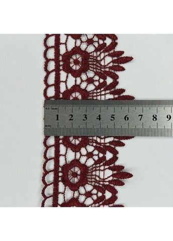Кружево макраме 6,5см (20м) Цвет - Бордовый (05-XR13023-2) Plus-plus (352745135)