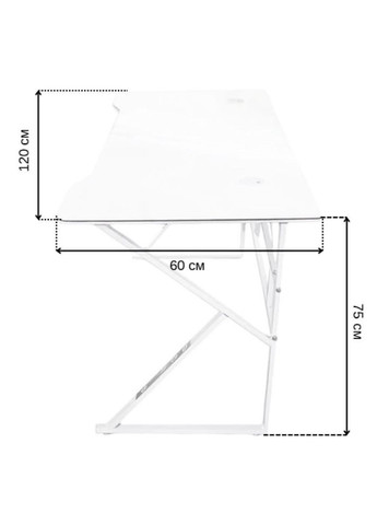 Стіл комп'ютерний ігровий лофт 120×60 см 276 (42401081) товщина металу 0,8 мм Bonro (372447633)