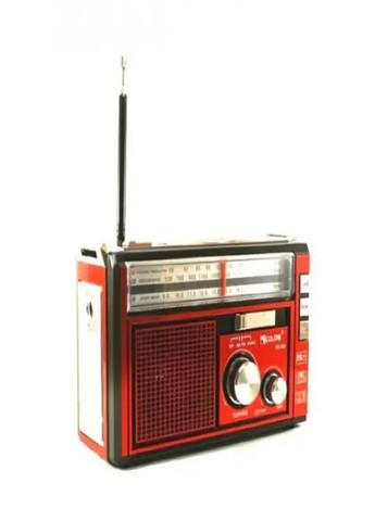 Радіоприймач портативний RX 381/382 радіо з ліхтарем на акумуляторі Червоний Golon (319204087)
