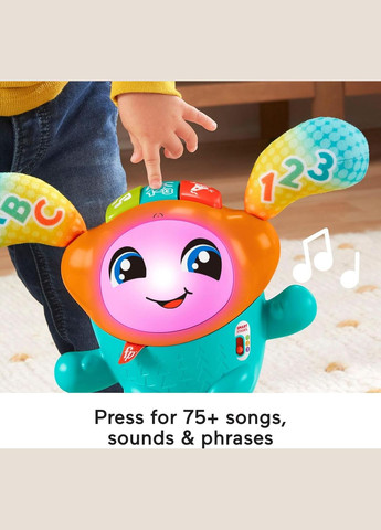 Інтерактивна музично-навчальна іграшка Танцующий Диджей Baby and Toddler Learning Toy DJ Bouncin' star англ. Fisher Price (363023004)