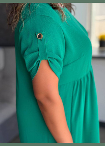 Зелена повсякденний, кежуал жіноча сукня літня Style Point однотонна
