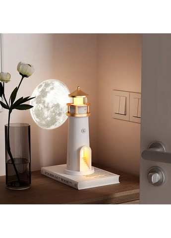 Нічний маяк з проекцією місяця з датчиком руху LightHouse проектор місяця з акумулятором Furminator (371797479)