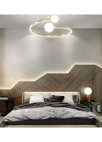 Люстра светодиодная подвесная LED светильник для квартиры на потолок лэд 26866 Латунь 40-150х60х60 см. Sunnysky (335975150)