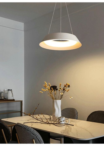 Люстра светодиодная подвесная LED светильник для квартиры на потолок лэд с пультом 27577 Белый 25-90х50х50 см. Sunnysky (324396287)