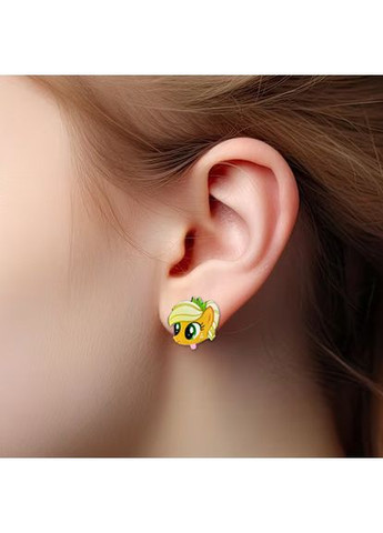 Детские серьги клипсы Май Литл Пони Эпплджек (принт k_038) CASE CONTROL (360685815)