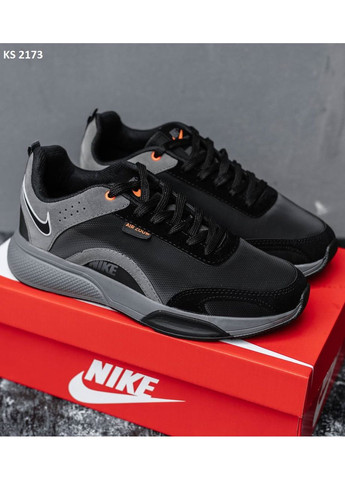 КРОСІВКИ ЖІНОЧІ NIKE AIR ZOOM BLACK ORANGE НАЙК АІР ЗУМ No Brand чорні демісезони (368858374)