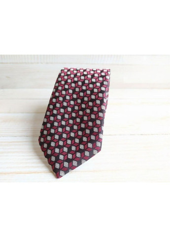 Краватка бордово чорна в ромби Major Style (351892206)