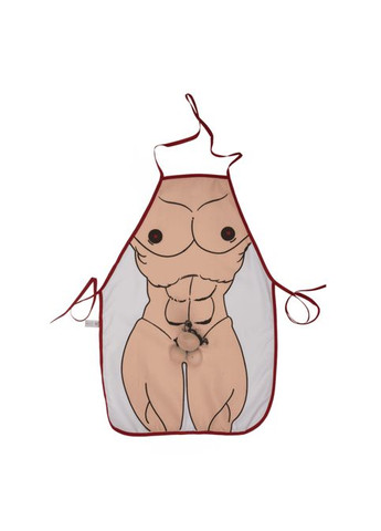 Кухонный фартук с плюшевым пенисом Sexy Apron Male Body With Plush Penis OOTB (370708949)