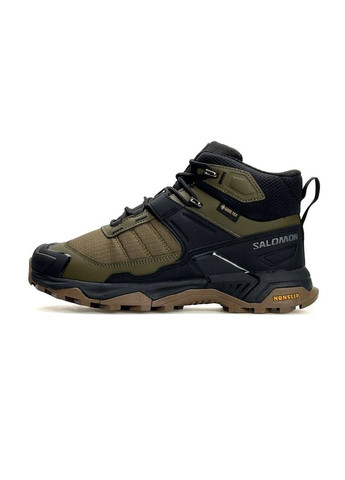 Хаки спортивные, повседневные зимние кроссовки зимние salomon x No Brand