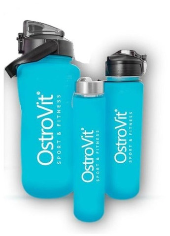 Water Bottles 2000 ml + 900 ml + 500 ml sets Blue Ostrovit (286331593)