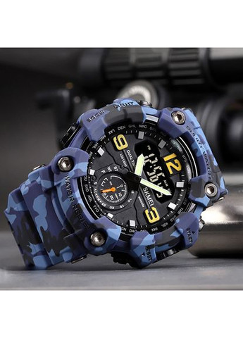 Годинники 1637 Blue-Military спортивні кварцові водонепроникні для чоловіків камуфляжні ProDobro (367266051)
