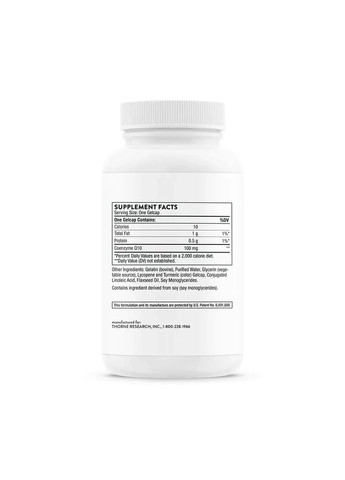 Коензим Q-10 (убіхінол) (Q-Best 100) 60 капсул Thorne Research (361119093)