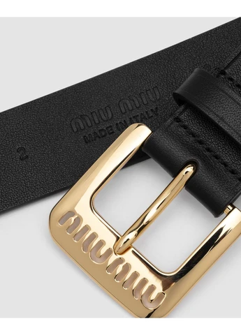 Ремінь Nappa Leather Belt Black No Brand (402817170)
