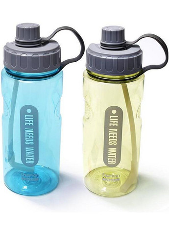 Пляшка для води Sport із трубочкою, пластик 1200 мл Fissman (289464928)