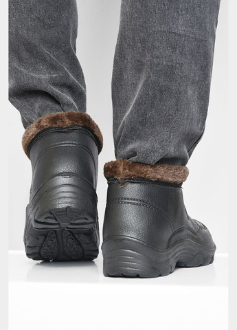 Калоші чоловічі на хутрі чорного кольору Let's Shop (307903673)