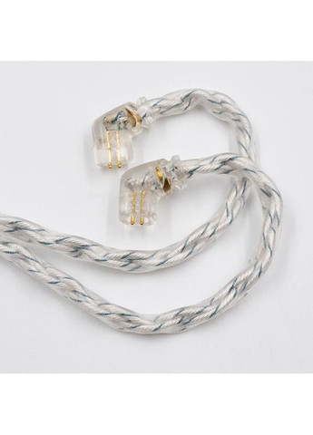KZ Silver&Blue Cable – 8-жильний Hi-Fi кабель для навушників із посрібленої міді для аудіофілів Knowledge Zenith (361269358)
