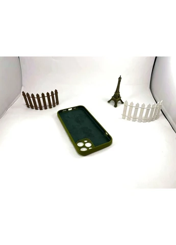 Чехол силиконовый на АйФОН 12/12 ПРО хаки, накладка для iPhone 12/12 pro (ARMY GREEN 45 цвет) Silicone Case (396508220)