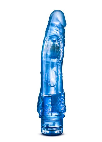 Вібратор гельовий багатошвидкісний B-Yours на батарейках, синій Blush (327875310)