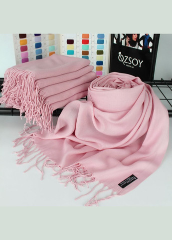 Шарф однотонний "Луїза" рожева пудра 116051 Husta (322502213)