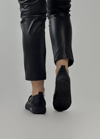 Черные кеды женские кожаные Lonza