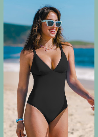 Чорний літній купальник CUPSHE