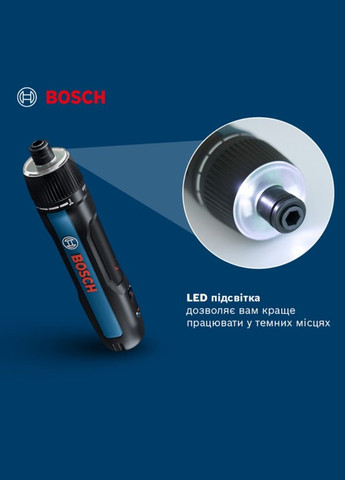 Аккумуляторная отвертка GO 3 Professional (3.6В, 5 Нм, 2 Ач) + набор бит (8 шт) кейс (25631) Bosch (329742749)