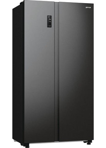 Холодильник SBS 179х67х92см, 2 двері, 356(191)л, А++, NF+, Інв., Зона св-ті, Зовн. Диспл, чорний Gorenje (315604770)