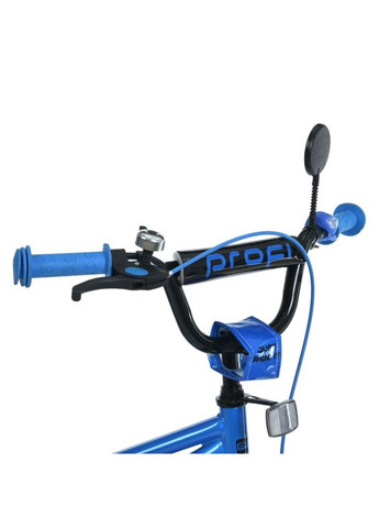 Дитячий велосипед 18 дюймів синій для дітей від 5 років двоколісний транспорт для катання PROF1 (368758332)