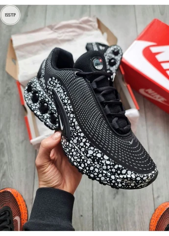 Белые демисезонные кроссовки мужские nike air max dn safari black/white найк аир макс дн белые No Brand
