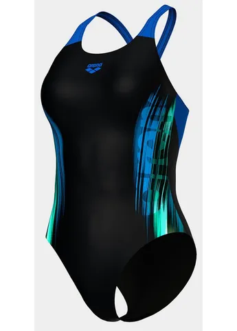 Комбинированный летний слитный купальник для женщин breath swimsuit v back lb жен Arena