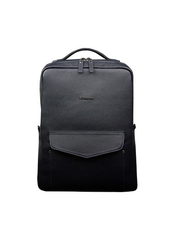 Кожаный городской женский рюкзак на молнии Cooper темно-синий (A-026374) BlankNote (330144527)